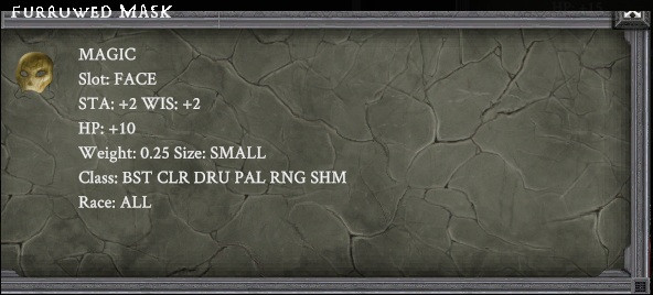 FURROWED MASK item card